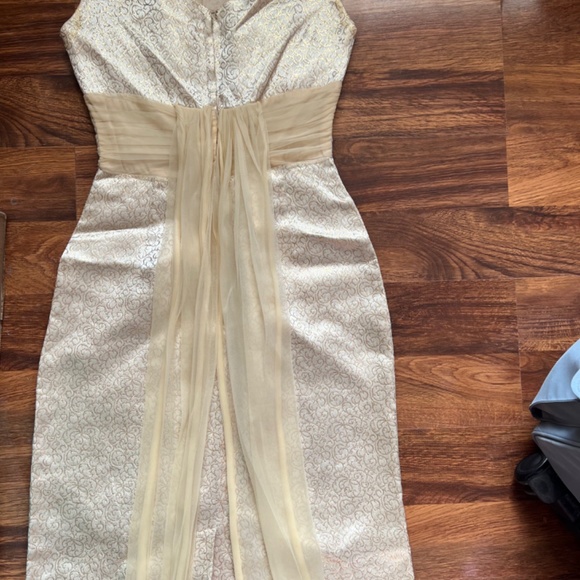Vintage 1950s gold lame dress - Picture 3 of 3